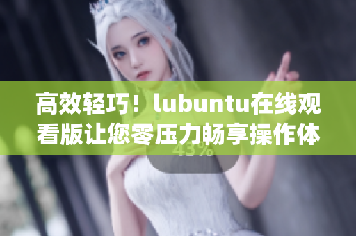 高效轻巧！lubuntu在线观看版让您零压力畅享操作体验(1)