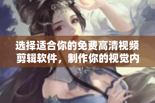 选择适合你的免费高清视频剪辑软件，制作你的视觉内容从未如此简单