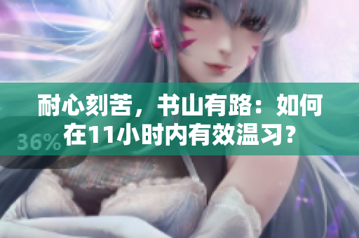 耐心刻苦，书山有路：如何在11小时内有效温习？