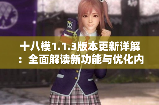十八模1.1.3版本更新详解：全面解读新功能与优化内容