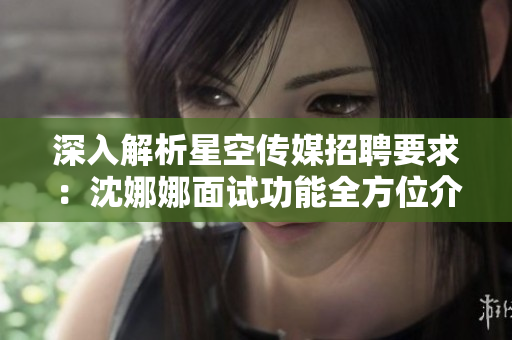 深入解析星空传媒招聘要求：沈娜娜面试功能全方位介绍
