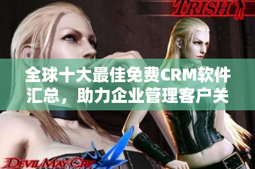 全球十大最佳免费CRM软件汇总，助力企业管理客户关系