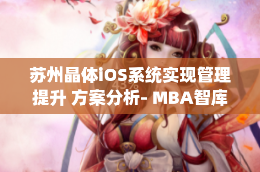 苏州晶体iOS系统实现管理提升 方案分析- MBA智库(1)