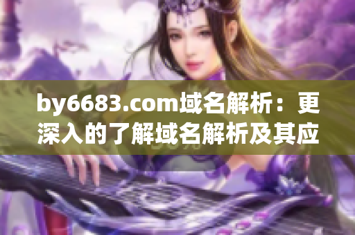 by6683.com域名解析：更深入的了解域名解析及其应用(1)