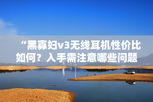 “黑寡妇v3无线耳机性价比如何？入手需注意哪些问题？”