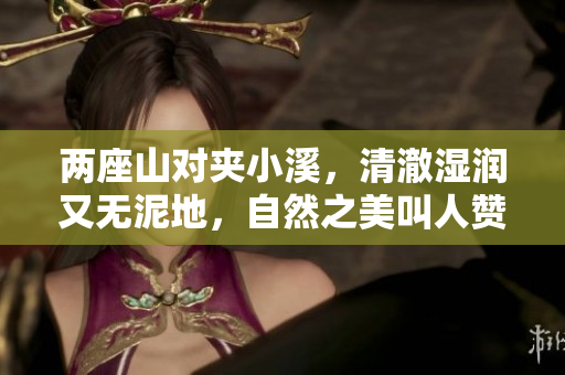 两座山对夹小溪，清澈湿润又无泥地，自然之美叫人赞叹