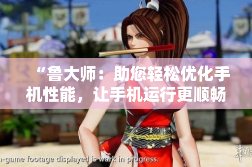 “鲁大师：助您轻松优化手机性能，让手机运行更顺畅！”