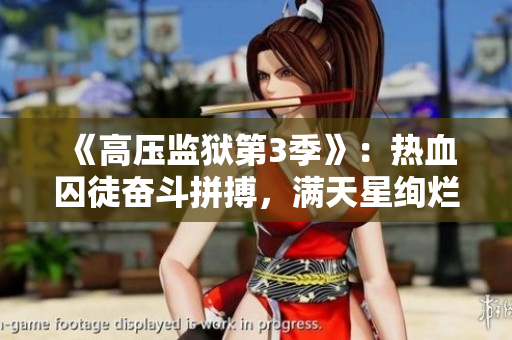 《高压监狱第3季》：热血囚徒奋斗拼搏，满天星绚烂开放