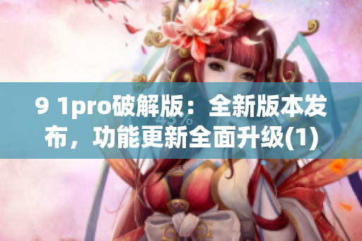 9 1pro破解版：全新版本发布，功能更新全面升级(1)