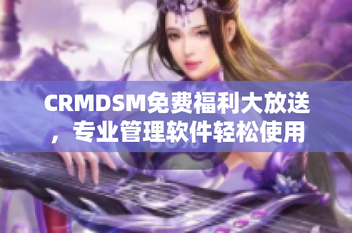CRMDSM免费福利大放送，专业管理软件轻松使用