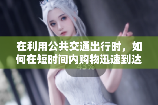 在利用公共交通出行时，如何在短时间内购物迅速到达目的地？