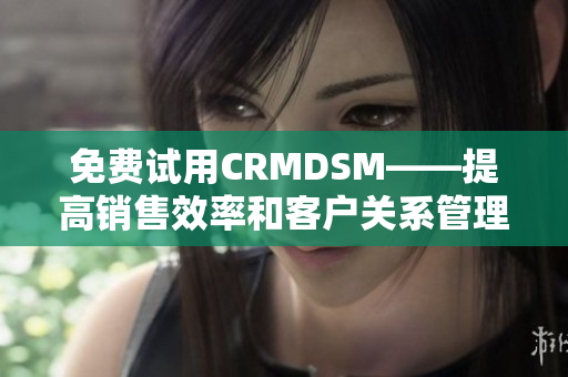 免费试用CRMDSM——提高销售效率和客户关系管理