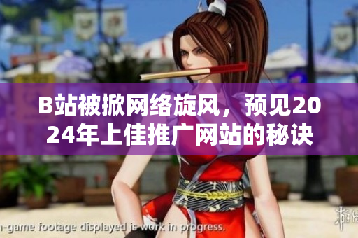 B站被掀网络旋风，预见2024年上佳推广网站的秘诀