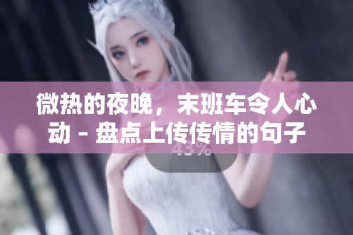 微热的夜晚，末班车令人心动 – 盘点上传传情的句子