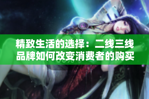 精致生活的选择：二线三线品牌如何改变消费者的购买决策？