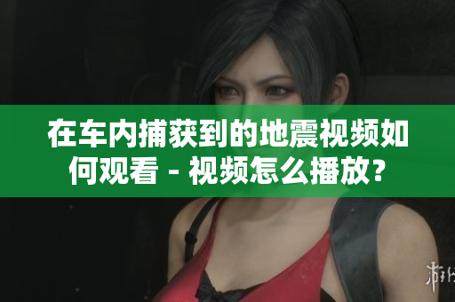 在车内捕获到的地震视频如何观看 - 视频怎么播放？