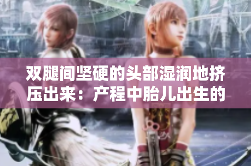 双腿间坚硬的头部湿润地挤压出来：产程中胎儿出生的过程